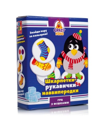 Гра настільна Vladi Toys розважальна Crazy Koko "Шкарпетки-рукавички" VT8025-05 (укр)